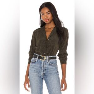 RAILS | rebel top in olive speckled | size xs